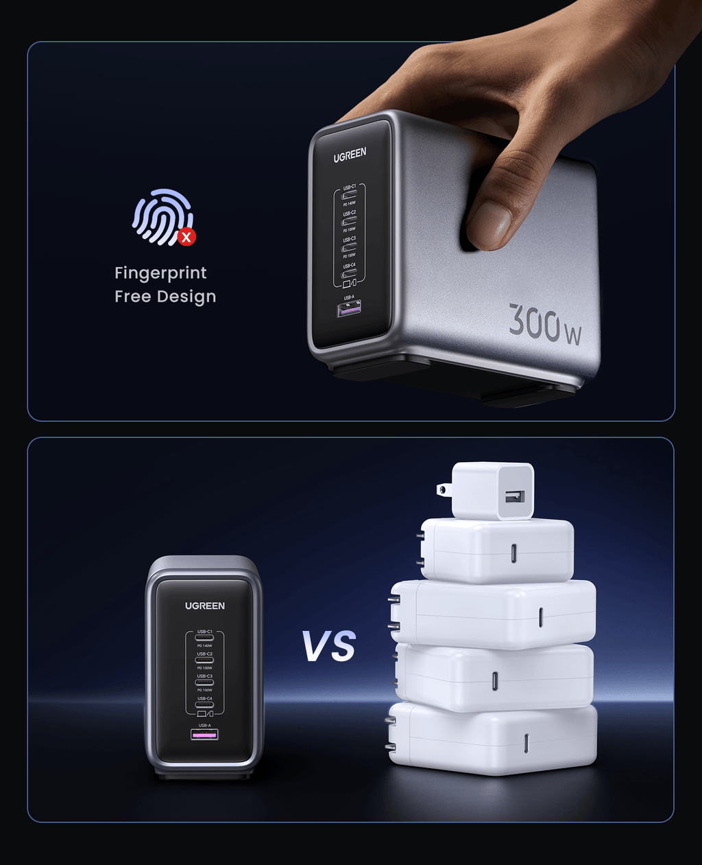(Bundle) Nexode 300W Charger + 240W USB-C Cable