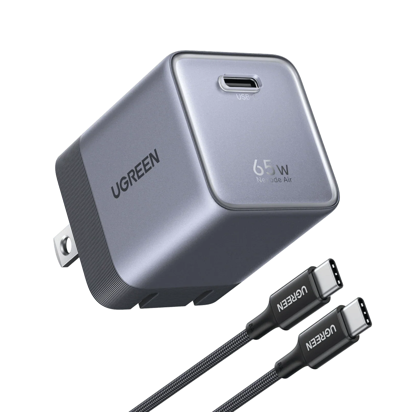 UGREEN Nexode Air USB-C Charger (65W, GaN, Foldable Plug)