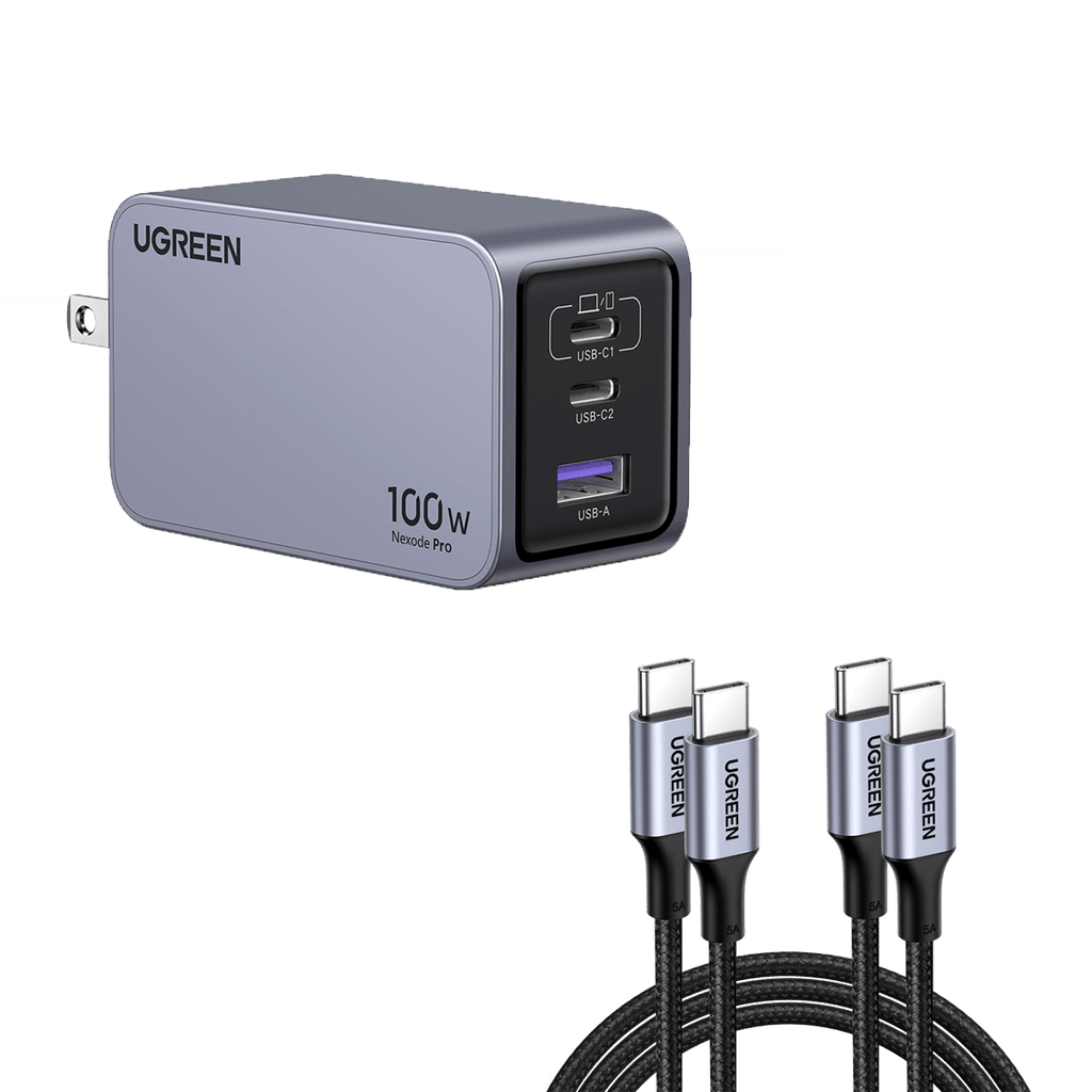 UGREEN Nexode Pro 100W 3-Port GaN Fast iphone Charger