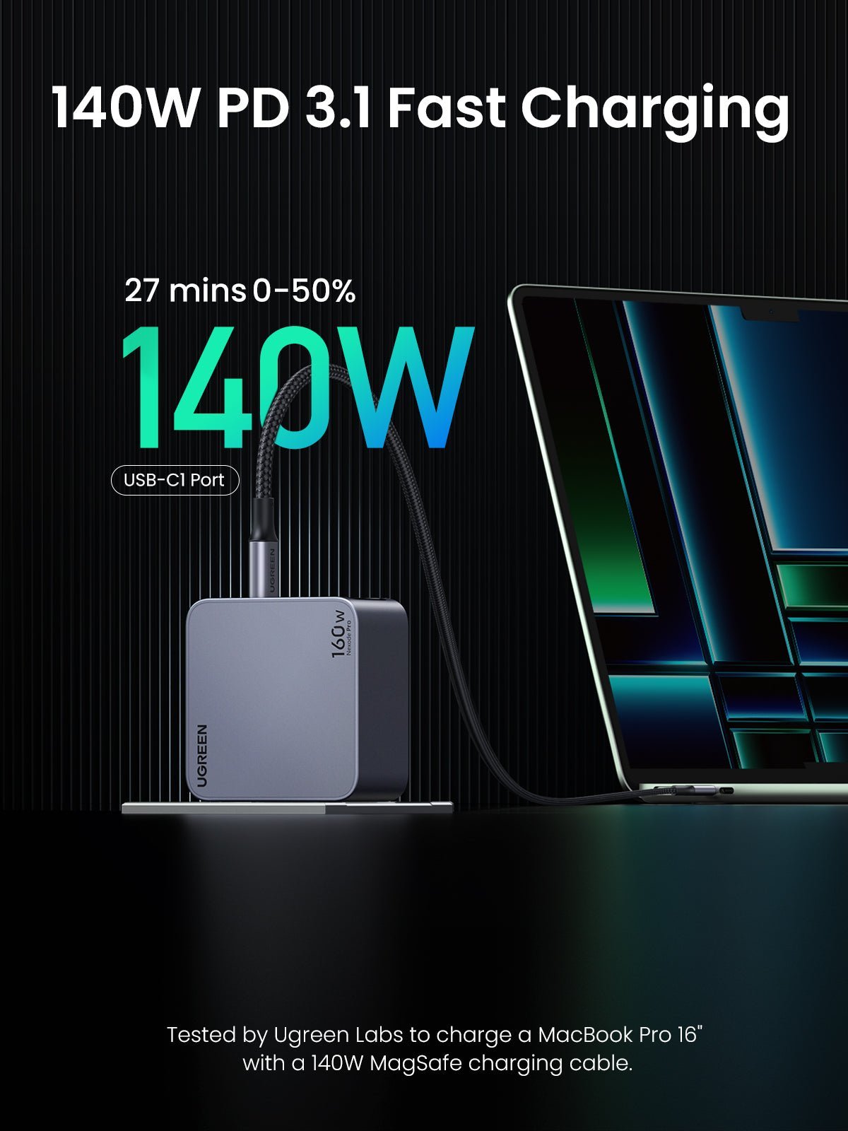 UGREEN Nexode Pro 160W 4-Port Charger