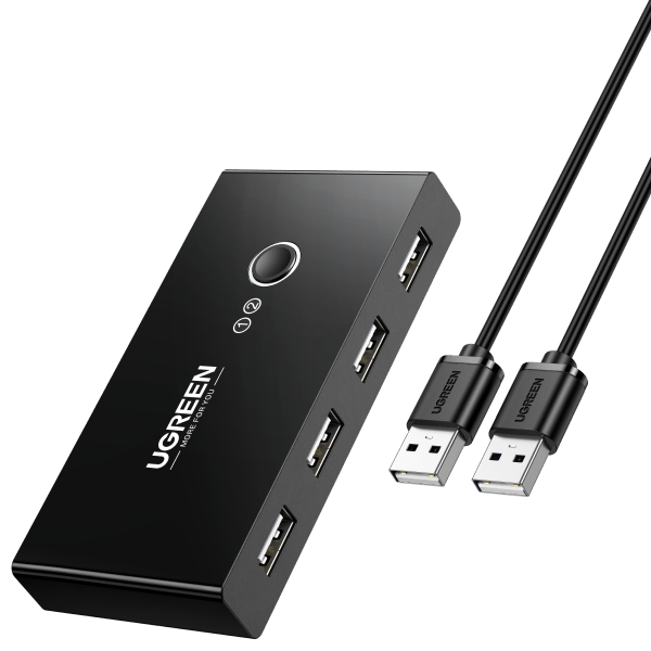 UGREEN USB 2.0 Switch 2 In 4 Output USB KVM Switch